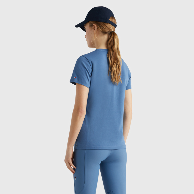 Tommy Hilfiger Women's Horse Print T-Shirt - Blue Coast-3